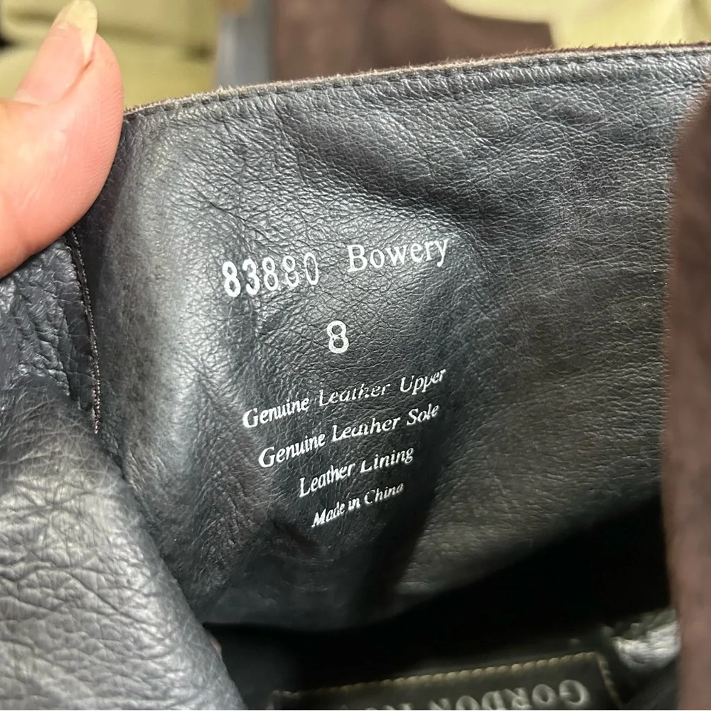 Gordon Rush Chocolate Nubuck Leather Bowery Boot 8 - Picture 6 of 11